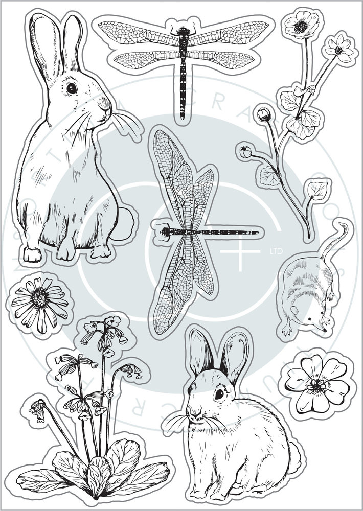 Craft Consortium Wildflower Meadow Special Edition Clear Stamps (CCSTMP076) Craft Consortium Wildflower Meadow Special Edition Clear Stamps (CCSTMP076)