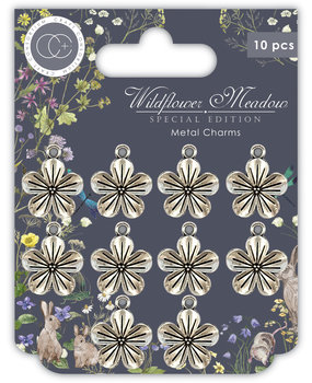 Craft Consortium Wildflower Meadow Special Edition Metal Charms Silver Flowers (CCMCHRM032) Craft Consortium Wildflower Meadow Special Edition Metal Charms Silver Flowers (CCMCHRM032)
