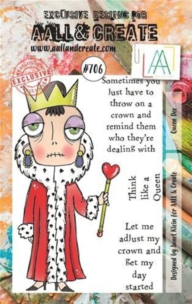 AALL and Create Clear Stamp Set A7 Queen Dee (AALL-TP-706) AALL and Create Clear Stamp Set A7 Queen Dee (AALL-TP-706)