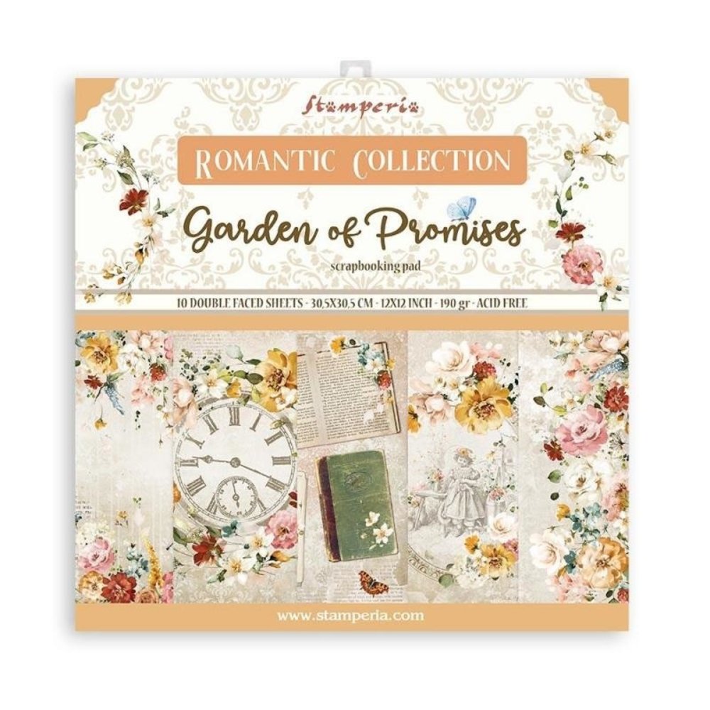 Stamperia Garden of Promises 12x12 Inch Paper Pack (SBBL110) Stamperia Garden of Promises 12x12 Inch Paper Pack (SBBL110)