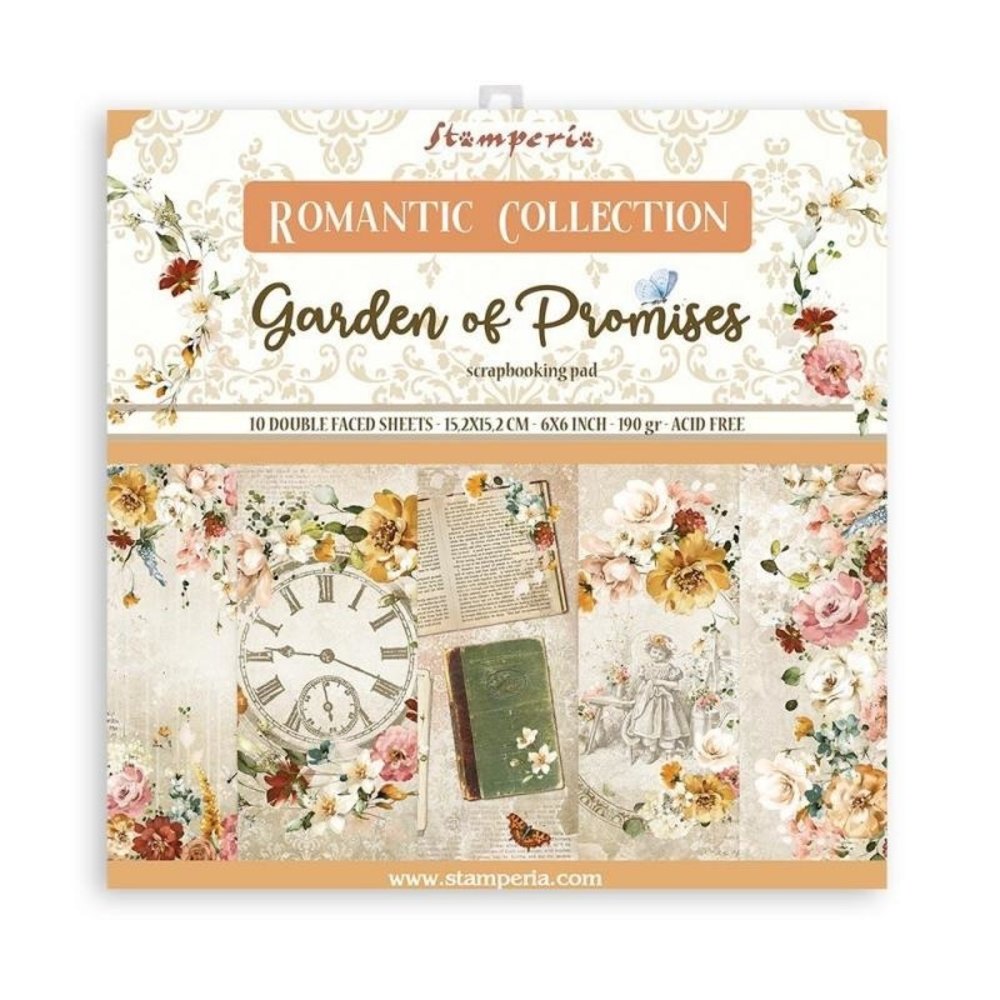 Stamperia Garden of Promises 6x6 Inch Paper Pack (SBBXS16) Stamperia Garden of Promises 6x6 Inch Paper Pack (SBBXS16)