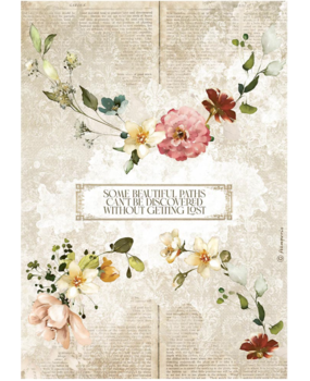 Stamperia Garden of Promises Garlands Rice Paper A4 (DFSA4690) Stamperia Garden of Promises Garlands Rice Paper A4 (DFSA4690)