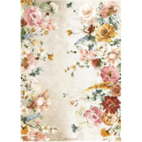 Stamperia Garden of Promises Flowers Rice Paper A4 (DFSA4691)
