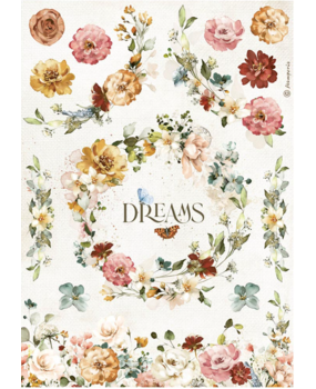 Stamperia Garden of Promises Dreams Rice Paper A4 (DFSA4693) Stamperia Garden of Promises Dreams Rice Paper A4 (DFSA4693)
