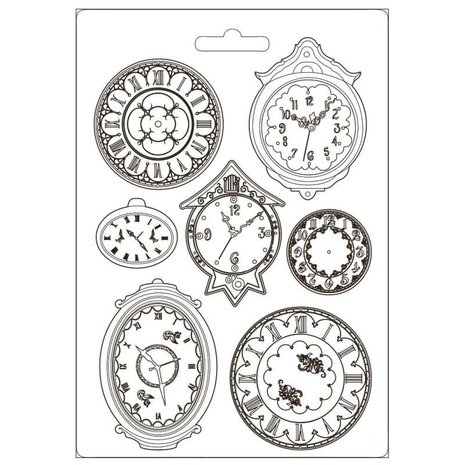 Stamperia Garden of Promises Soft Mould A4 Clocks (K3PTA4536) Stamperia Garden of Promises Soft Mould A4 Clocks (K3PTA4536)