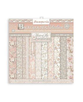 Stamperia You and Me Backgrounds Selection 8x8 Inch Paper Pack (SBBS62) Stamperia You and Me Backgrounds Selection 8x8 Inch Paper Pack (SBBS62)