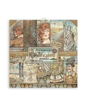 Stamperia Sir Vagabond Aviator 12x12 Inch Paper Pack (SBBL112)