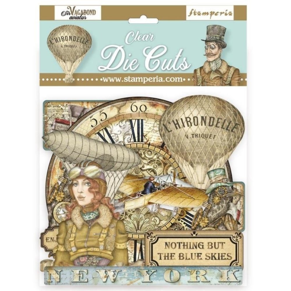Stamperia Sir Vagabond Aviator Clear Die Cuts (DFLDCP27) Stamperia Sir Vagabond Aviator Clear Die Cuts (DFLDCP27)