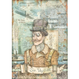 Stamperia Sir Vagabond Aviator Image Rice Paper A4 (DFSA4699)