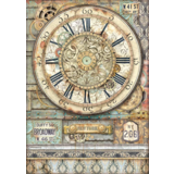 Stamperia Sir Vagabond Aviator Clock Rice Paper A4 (DFSA4703)