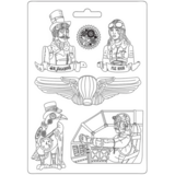 Stamperia Sir Vagabond Aviator Soft Mould A4 Fly High (K3PTA4538)*