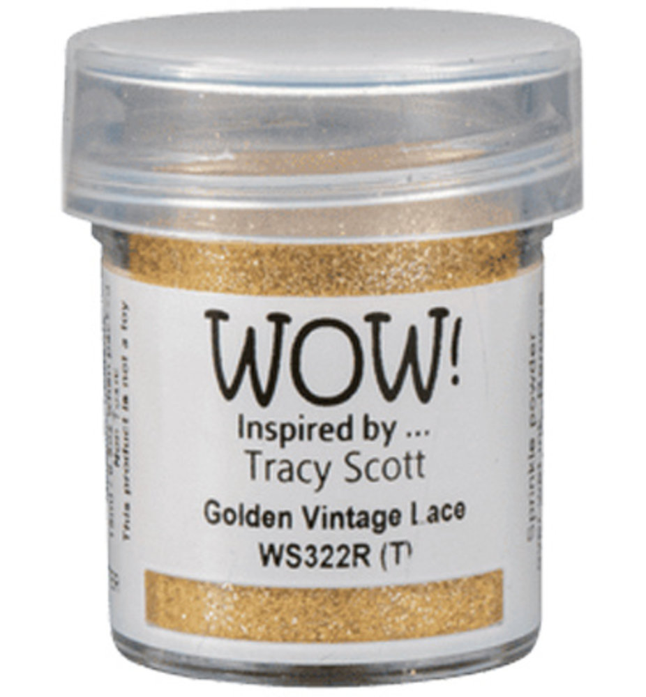 WOW! Golden Vintage Lace Embossing Powder (WS322R)