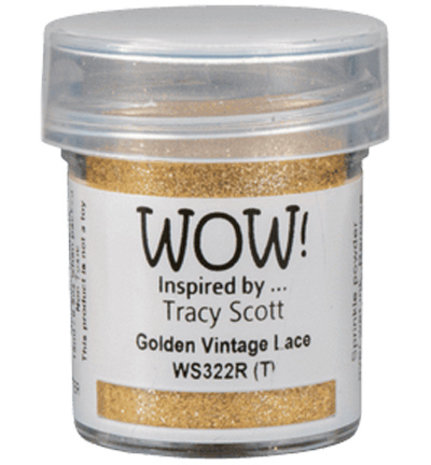 WOW! Golden Vintage Lace Embossing Powder (WS322R)