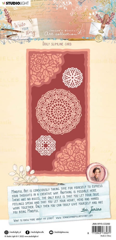 Studio Light Write Your Story Snijmal Slimline Doily (JMA-WYS-CD200) Studio Light Write Your Story Snijmal Slimline Doily (JMA-WYS-CD200)