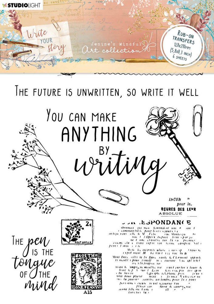 Studio Light Write Your Story Rub-on Transfers Decoration & Quote (JMA-WYS-RUB02) Studio Light Write Your Story Rub-on Transfers Decoration & Quote (JMA-WYS-RUB02)