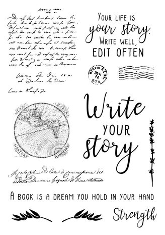 Studio Light Write Your Story Rub-on Transfers Decoration & Quote (JMA-WYS-RUB02) Studio Light Write Your Story Rub-on Transfers Decoration & Quote (JMA-WYS-RUB02)