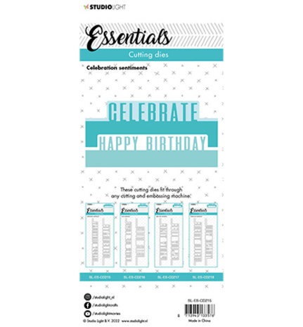 Studio Light Essentials Snijmal Celebration Sentiments (SL-ES-CD215)