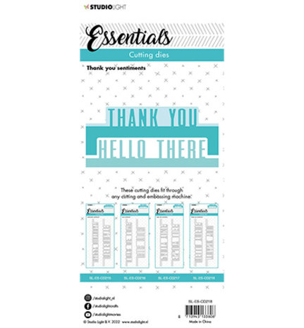 Studio Light Essentials Snijmal Thank You Sentiments (SL-ES-CD218)