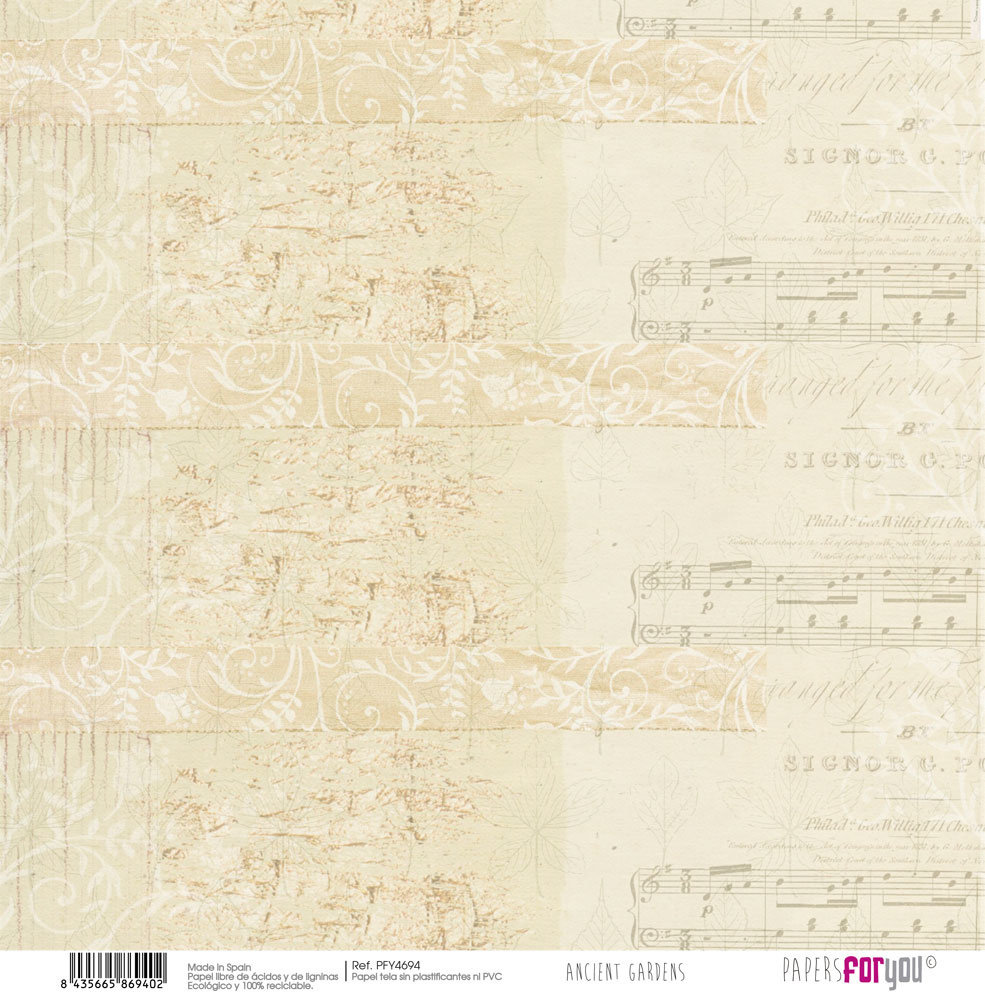 Papers For You Ancient Gardens 12x12 Inch Canvas (8pcs) (PFY-4690) Papers For You Ancient Gardens 12x12 Inch Canvas (8pcs) (PFY-4690)