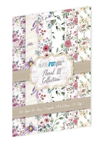 Papers For You Floral III Rice Paper Kit (8pcs) (PFY-10174) Papers For You Floral III Rice Paper Kit (8pcs) (PFY-10174)