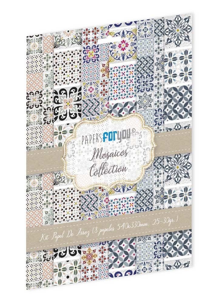 Papers For You Mosaicos Rice Paper Kit (8pcs) (PFY-10175) Papers For You Mosaicos Rice Paper Kit (8pcs) (PFY-10175)