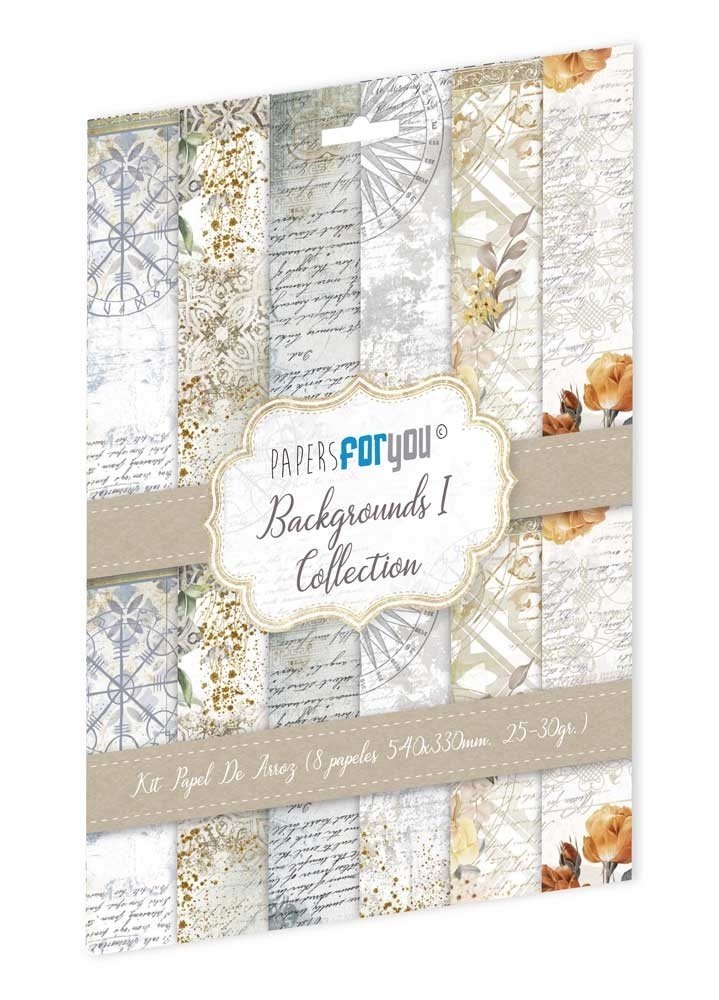 Papers For You Backgrounds I Rice Paper Kit (8pcs) (PFY-10176) Papers For You Backgrounds I Rice Paper Kit (8pcs) (PFY-10176)