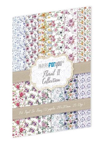 Papers For You Floral II A4 Rice Paper Kit (12pcs) (PFY-10182) Papers For You Floral II A4 Rice Paper Kit (12pcs) (PFY-10182)