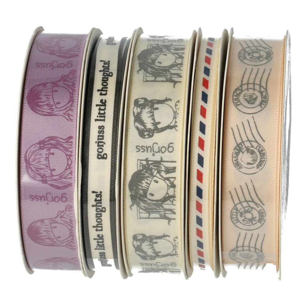 Gorjuss Printed Satin Ribbon Postal 10 meter (GOR367108) Gorjuss Printed Satin Ribbon Postal 10 meter (GOR367108)