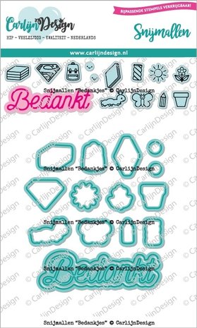 Carlijn Design Snijmallen Bedankjes (CDSN-0162) Carlijn Design Snijmallen Bedankjes (CDSN-0162)