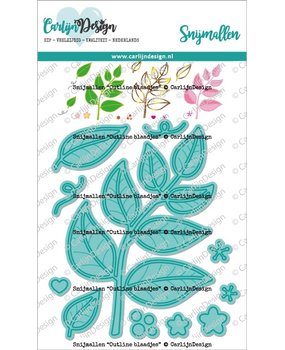 Carlijn Design Snijmallen Outline Blaadjes (CDSN-0165)