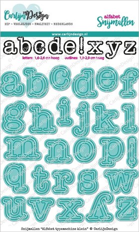 Carlijn Design Snijmallen Alfabet Typemachine Klein (CDSN-0170)