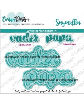 Carlijn Design Snijmallen Vader Papa (CDSN-0175)