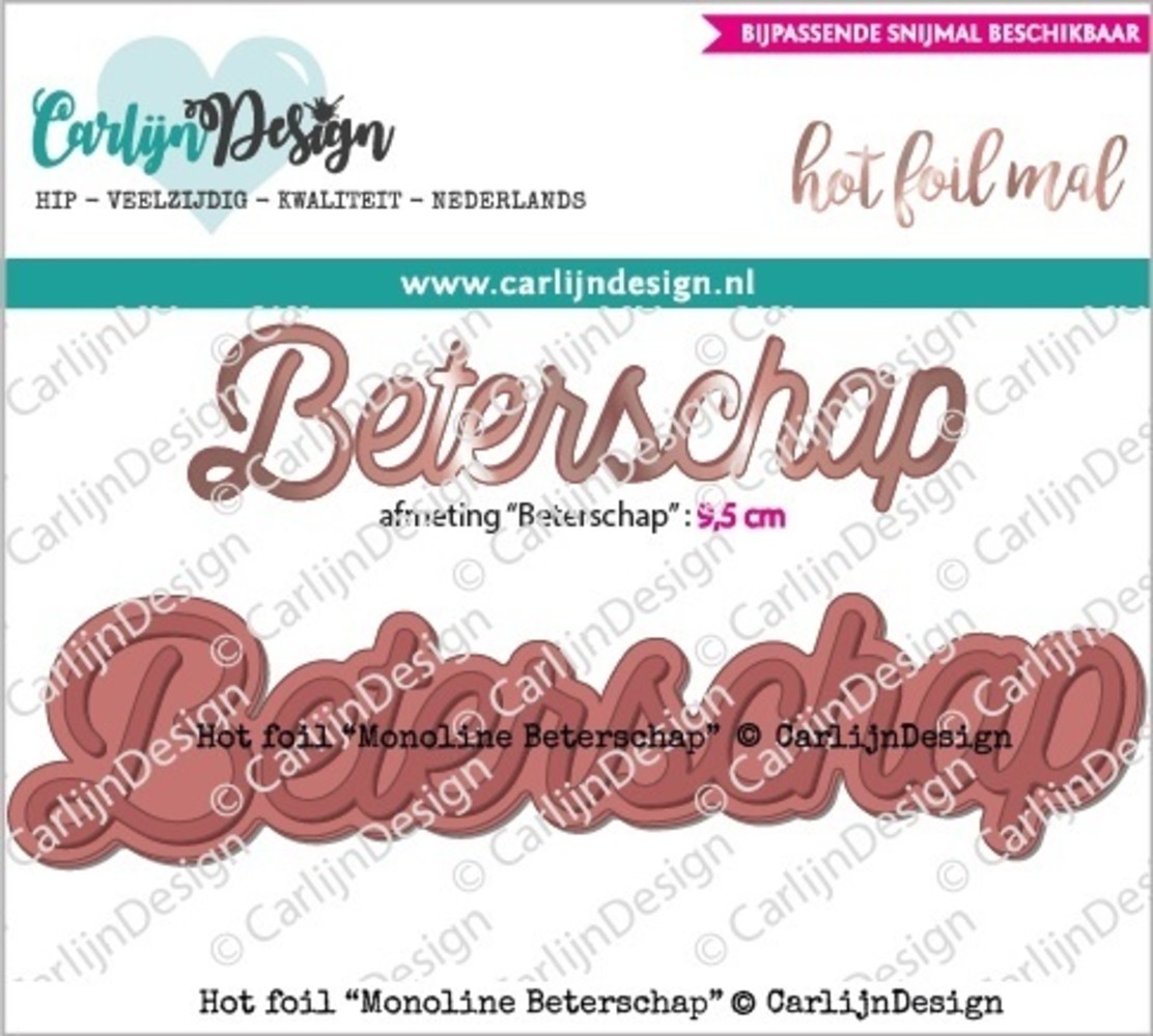 Carlijn Design Hot Foil Monoline Beterschap (CDHF-0018) Carlijn Design Hot Foil Monoline Beterschap (CDHF-0018)