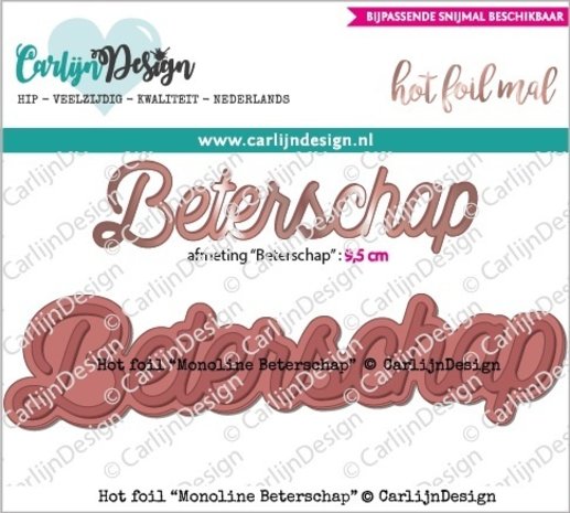 Carlijn Design Hot Foil Monoline Beterschap (CDHF-0018) Carlijn Design Hot Foil Monoline Beterschap (CDHF-0018)