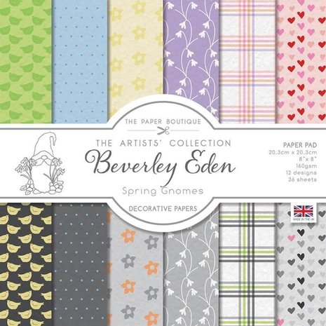 The Paper Boutique Spring Gnomes 8x8 Inch Paper Pack (PB1800) The Paper Boutique Spring Gnomes 8x8 Inch Paper Pack (PB1800)