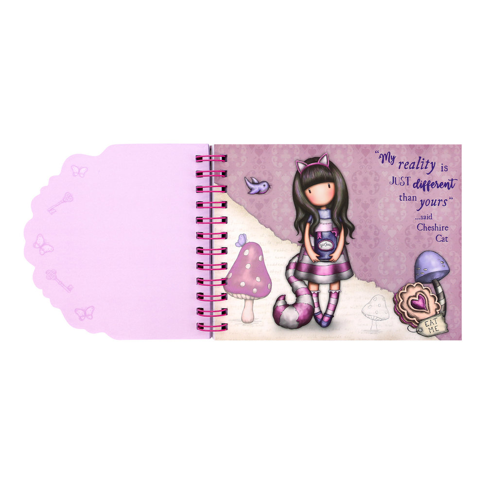 Gorjuss Notebook Layered Wirobound Cheshire Cat (1139GJ01) Gorjuss Notebook Layered Wirobound Cheshire Cat (1139GJ01)