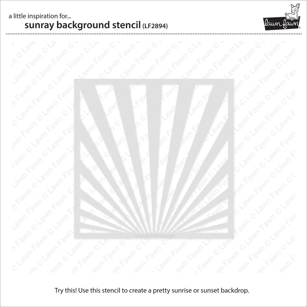 Lawn Fawn Sunray Background Stencil (LF2894)