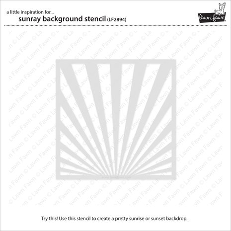 Lawn Fawn Sunray Background Stencil (LF2894)
