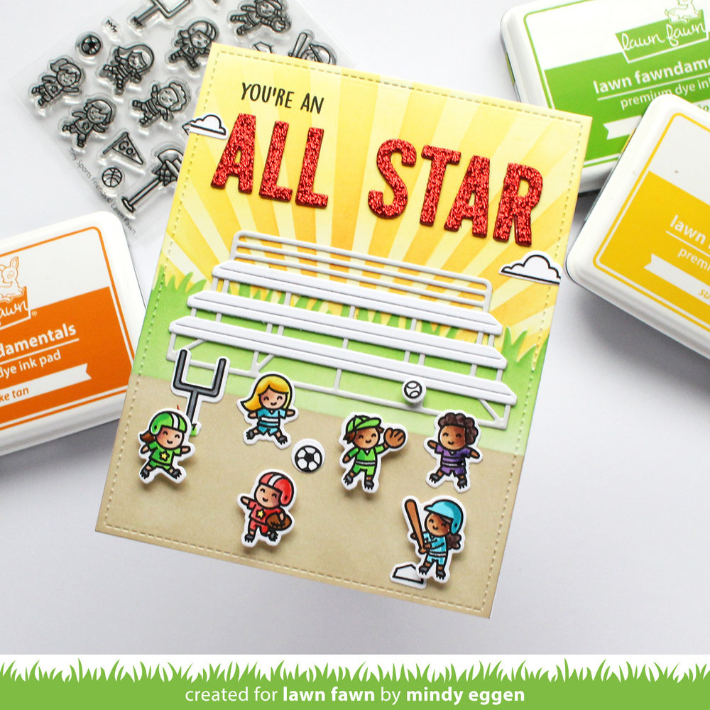 Lawn Fawn Sunray Background Stencil (LF2894)