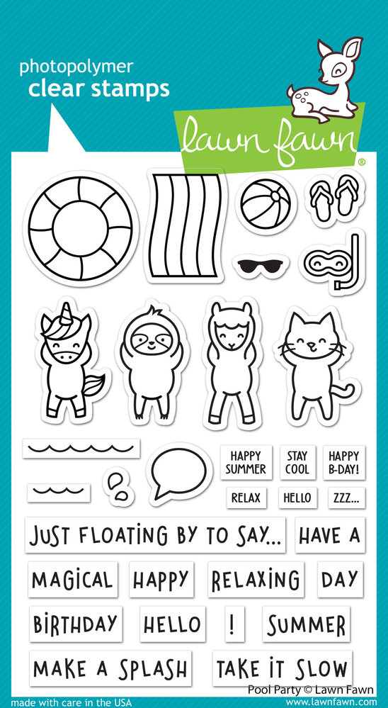 Lawn Fawn Pool Party Clear Stamps (LF2854) Lawn Fawn Pool Party Clear Stamps (LF2854)