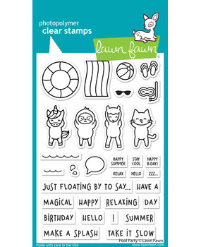Lawn Fawn Pool Party Clear Stamps (LF2854) Lawn Fawn Pool Party Clear Stamps (LF2854)