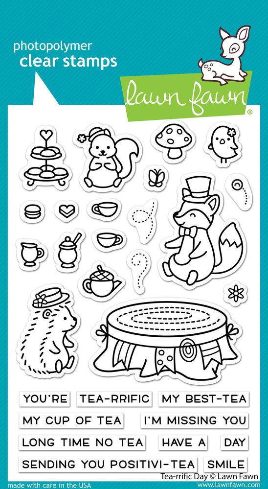 Lawn Fawn Tea-rrific Day Clear Stamps (LF2856)