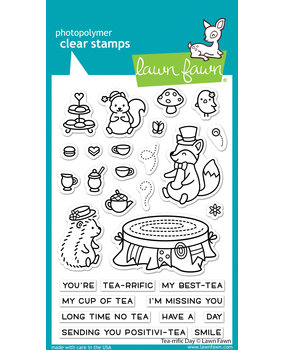 Lawn Fawn Tea-rrific Day Clear Stamps (LF2856)