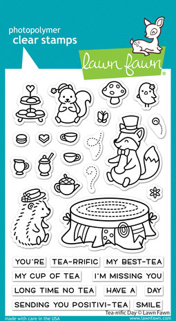 Lawn Fawn Tea-rrific Day Clear Stamps (LF2856)