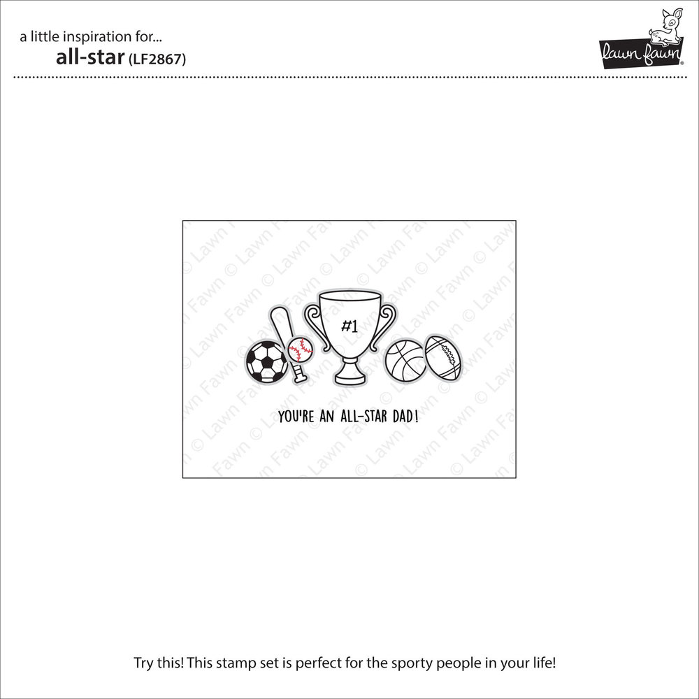 Lawn Fawn All Star Clear Stamps (LF2867) Lawn Fawn All Star Clear Stamps (LF2867)