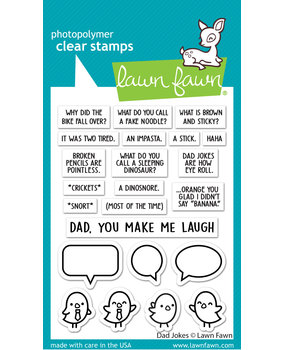 Lawn Fawn Dad Jokes Clear Stamps (LF2863) Lawn Fawn Dad Jokes Clear Stamps (LF2863)