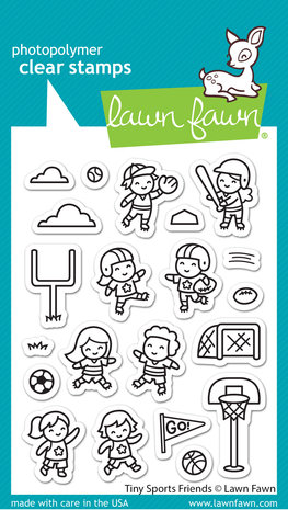 Lawn Fawn Tiny Sports Friends Clear Stamps (LF2865) Lawn Fawn Tiny Sports Friends Clear Stamps (LF2865)