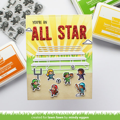 Lawn Fawn Tiny Sports Friends Clear Stamps (LF2865) Lawn Fawn Tiny Sports Friends Clear Stamps (LF2865)