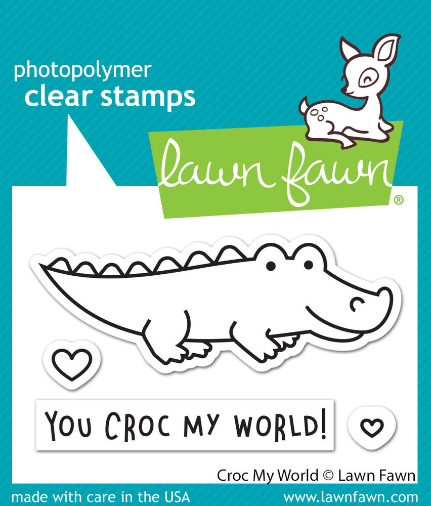 Lawn Fawn Croc My World Clear Stamps (LF2724) Lawn Fawn Croc My World Clear Stamps (LF2724)