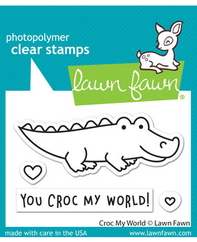 Lawn Fawn Croc My World Clear Stamps (LF2724) Lawn Fawn Croc My World Clear Stamps (LF2724)